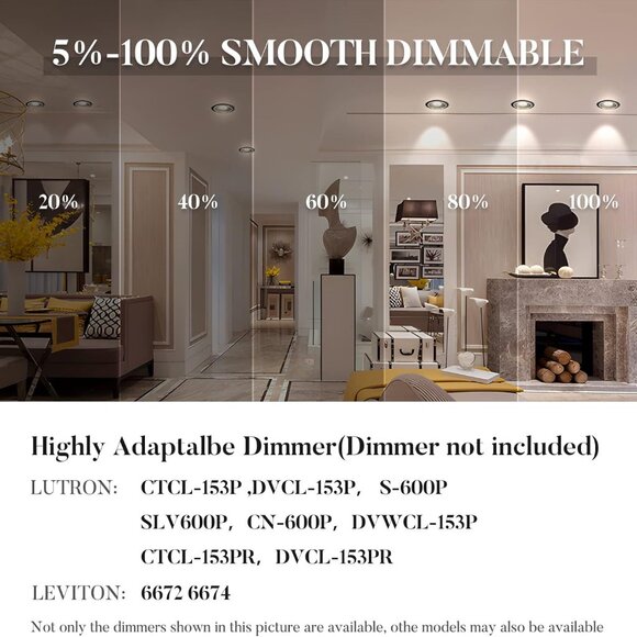 Recessed LED Gimbal Light 6 inch Pack of 6 - Picture 5 of 7